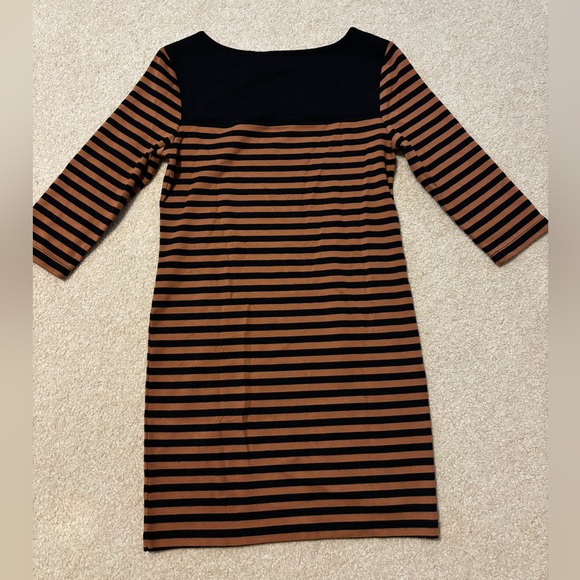 Forever 21 Black and Brown Striped Long Sleeve Dress - Picture 8 of 9